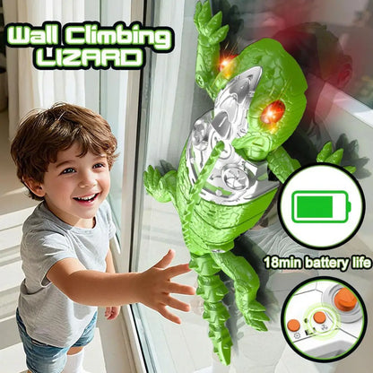 Realistic Biomimetic RC Wall Climbing Lizard Robot Toy Remote Control Gecko That Climb Glass & Smooth Wall Decor Christmas Gift
