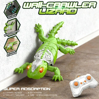 Realistic Biomimetic RC Wall Climbing Lizard Robot Toy Remote Control Gecko That Climb Glass & Smooth Wall Decor Christmas Gift