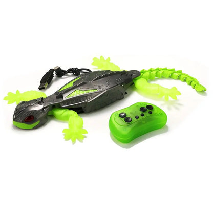 Realistic Biomimetic RC Wall Climbing Lizard Robot Toy Remote Control Gecko That Climb Glass & Smooth Wall Decor Christmas Gift