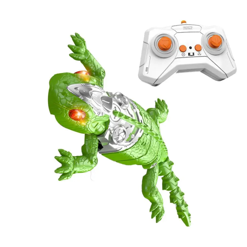 Realistic Biomimetic RC Wall Climbing Lizard Robot Toy Remote Control Gecko That Climb Glass & Smooth Wall Decor Christmas Gift