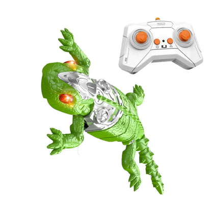 Realistic Biomimetic RC Wall Climbing Lizard Robot Toy Remote Control Gecko That Climb Glass & Smooth Wall Decor Christmas Gift