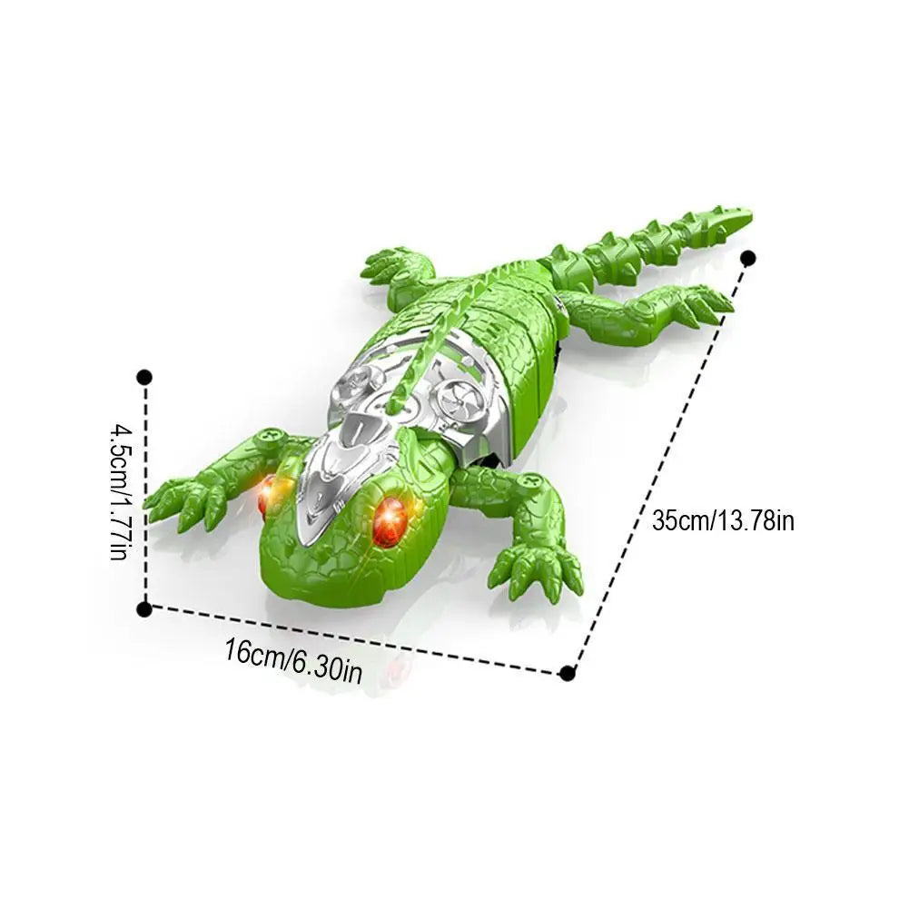 Realistic Biomimetic RC Wall Climbing Lizard Robot Toy Remote Control Gecko That Climb Glass & Smooth Wall Decor Christmas Gift