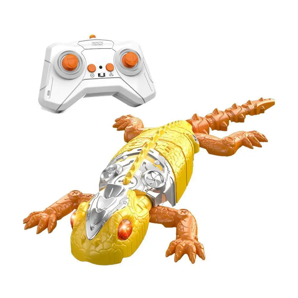 Realistic Biomimetic RC Wall Climbing Lizard Robot Toy Remote Control Gecko That Climb Glass & Smooth Wall Decor Christmas Gift